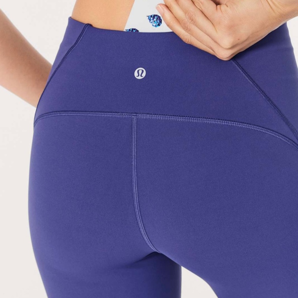 Lululemon Train Times Luxtreme Crop 17" Stoney Grape Purple
